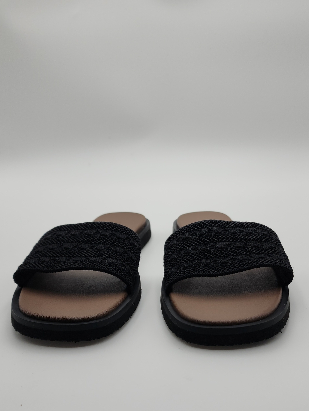 Rothy's The Slide Sandals in Black Crochet Size 8, like new - Picture 3 of 15